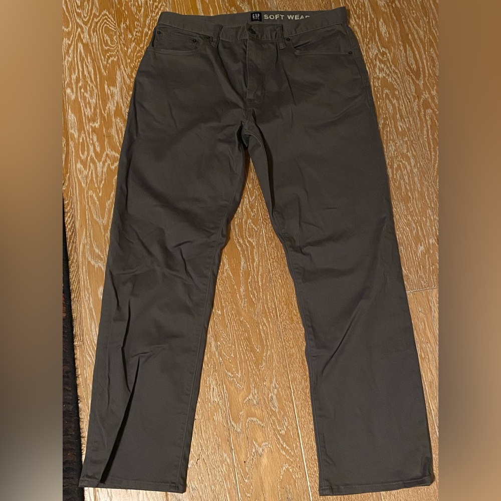 GAP men’s straight 33x30 gray dress pants